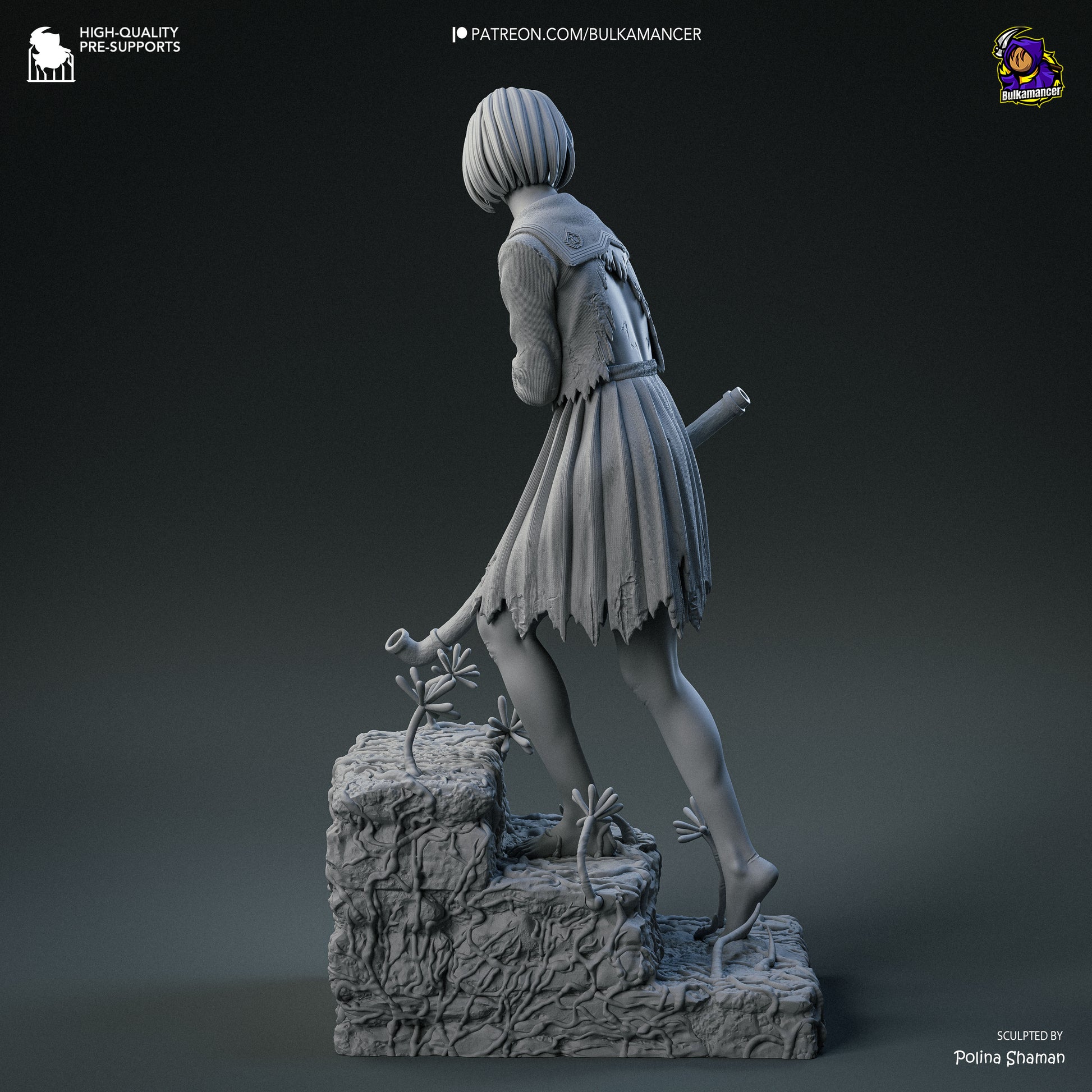 Not Dead | Resin Garage Kit Figure Game Fan Art | Bulkamancer Sculpts