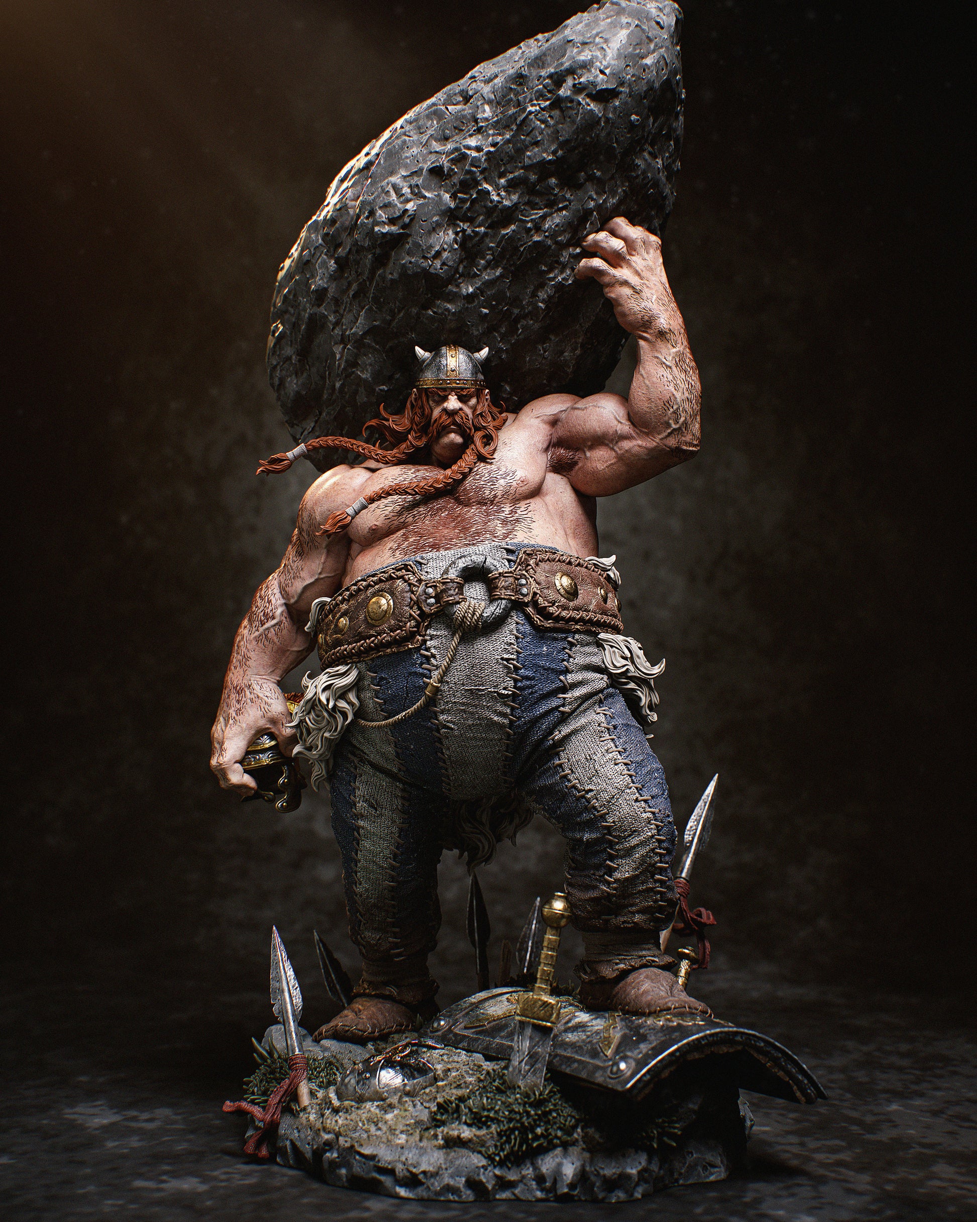 1:12 Bold Bruiser | Resin Garage Kit Figure Comic Fan Art | CA 3D Studios