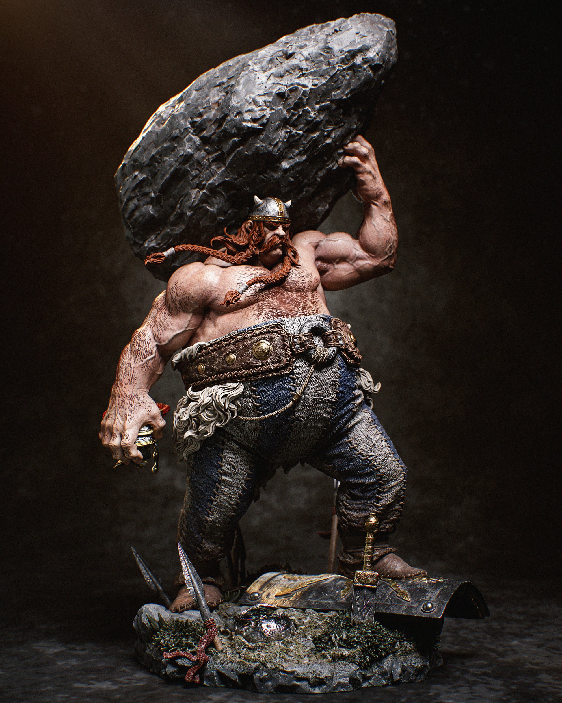 1:12 Bold Bruiser | Resin Garage Kit Figure Comic Fan Art | CA 3D Studios