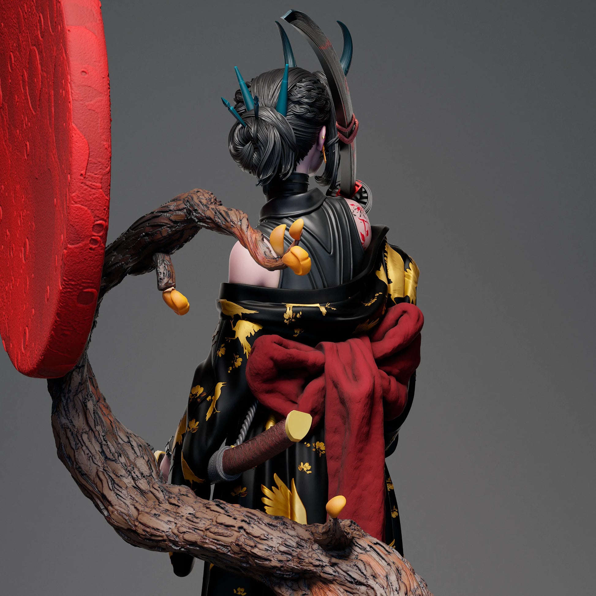1:12 Oni Blood Moon | 3D Printed Resin Garage Kit Figure | CA 3D Studios