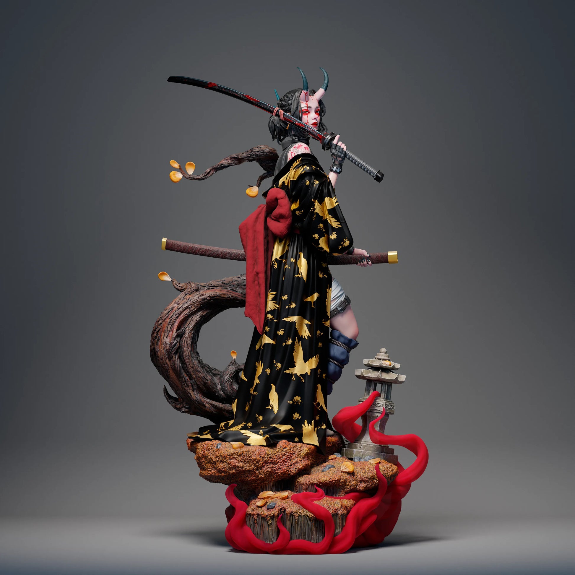 1:12 Oni Blood Moon | 3D Printed Resin Garage Kit Figure | CA 3D Studios