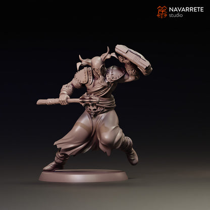 Tattles Told 3D Army of Dorn-Khaz Infantry Warband miniature from Navarrete Studio, detailed tabletop gaming figure in pose 3.