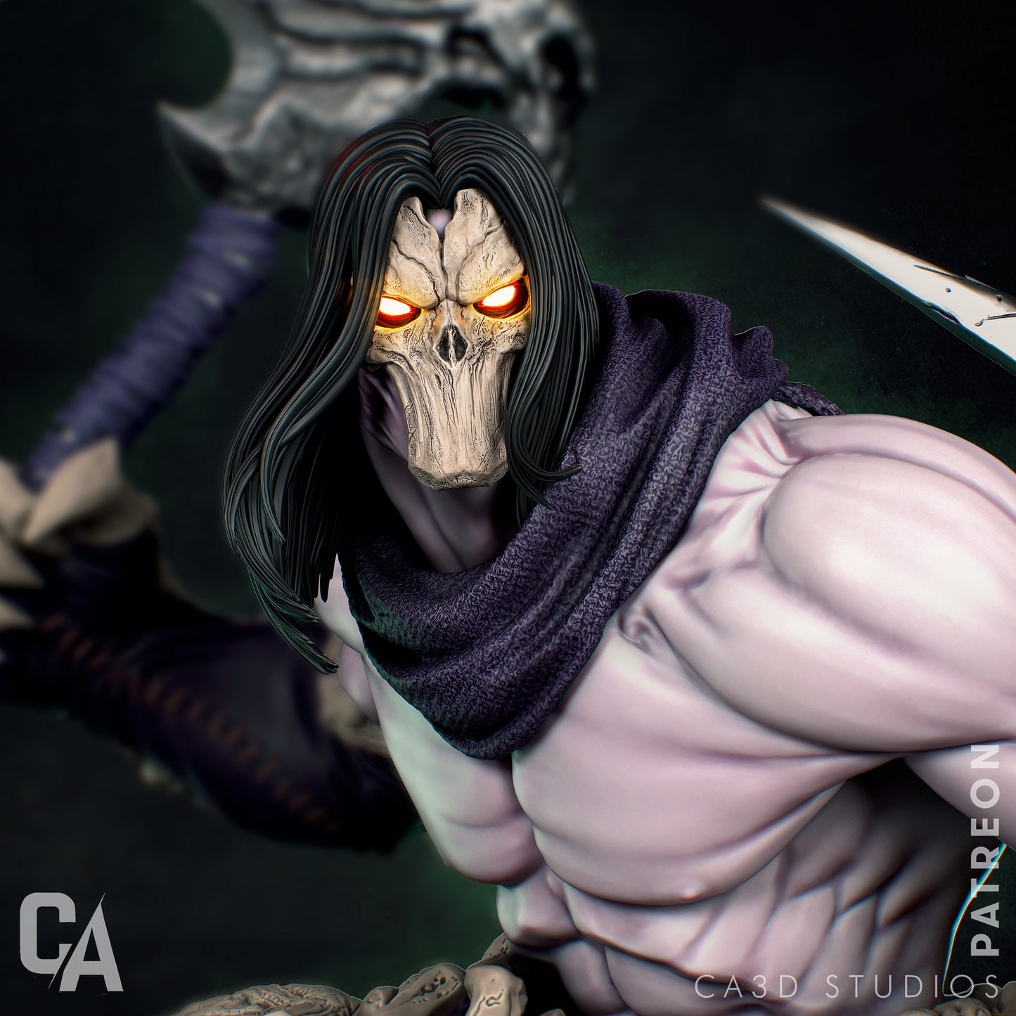 1:12 Horseman Death | Resin Garage Kit Game Fan Art | CA 3D Studios