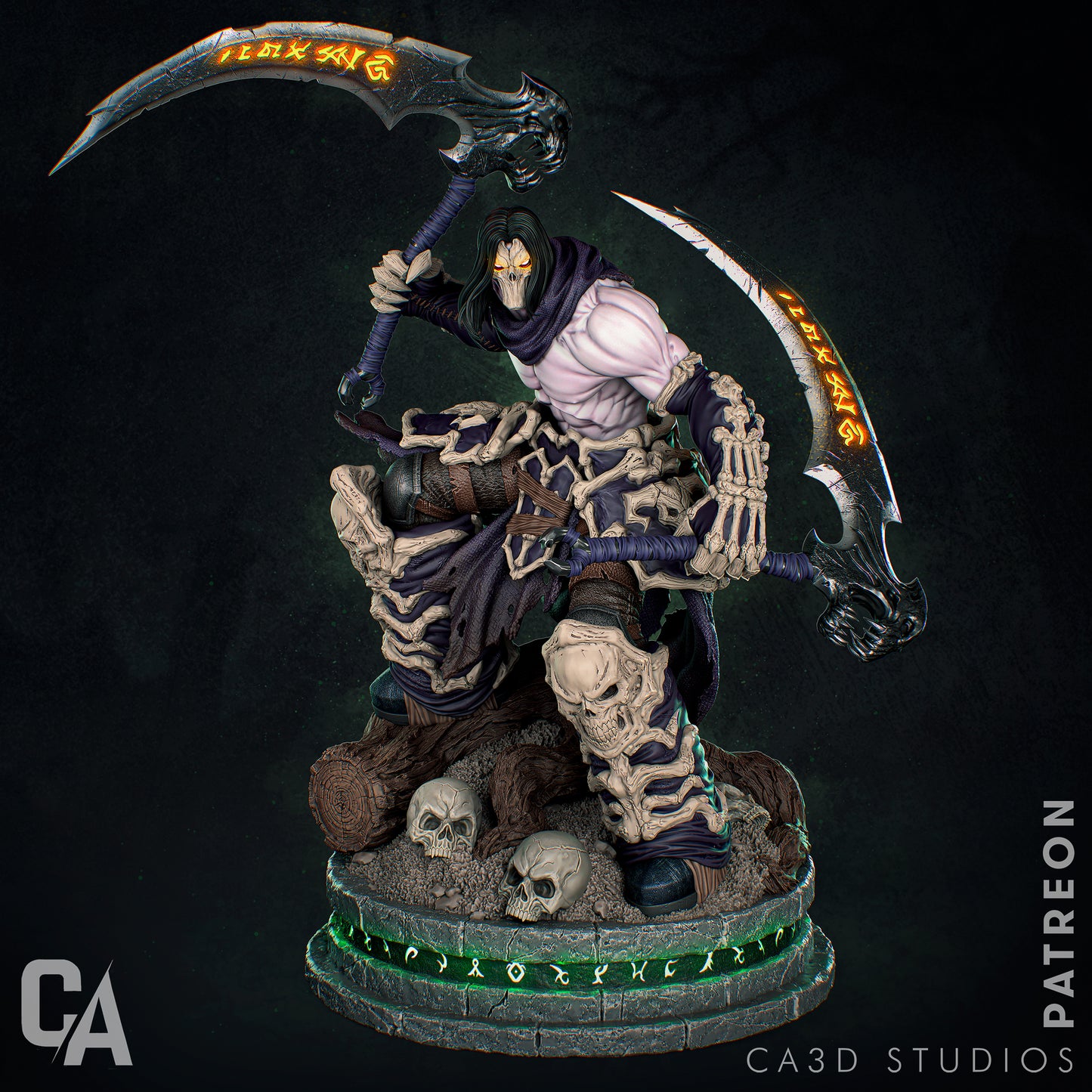 1:12 Horseman Death | Resin Garage Kit Game Fan Art | CA 3D Studios
