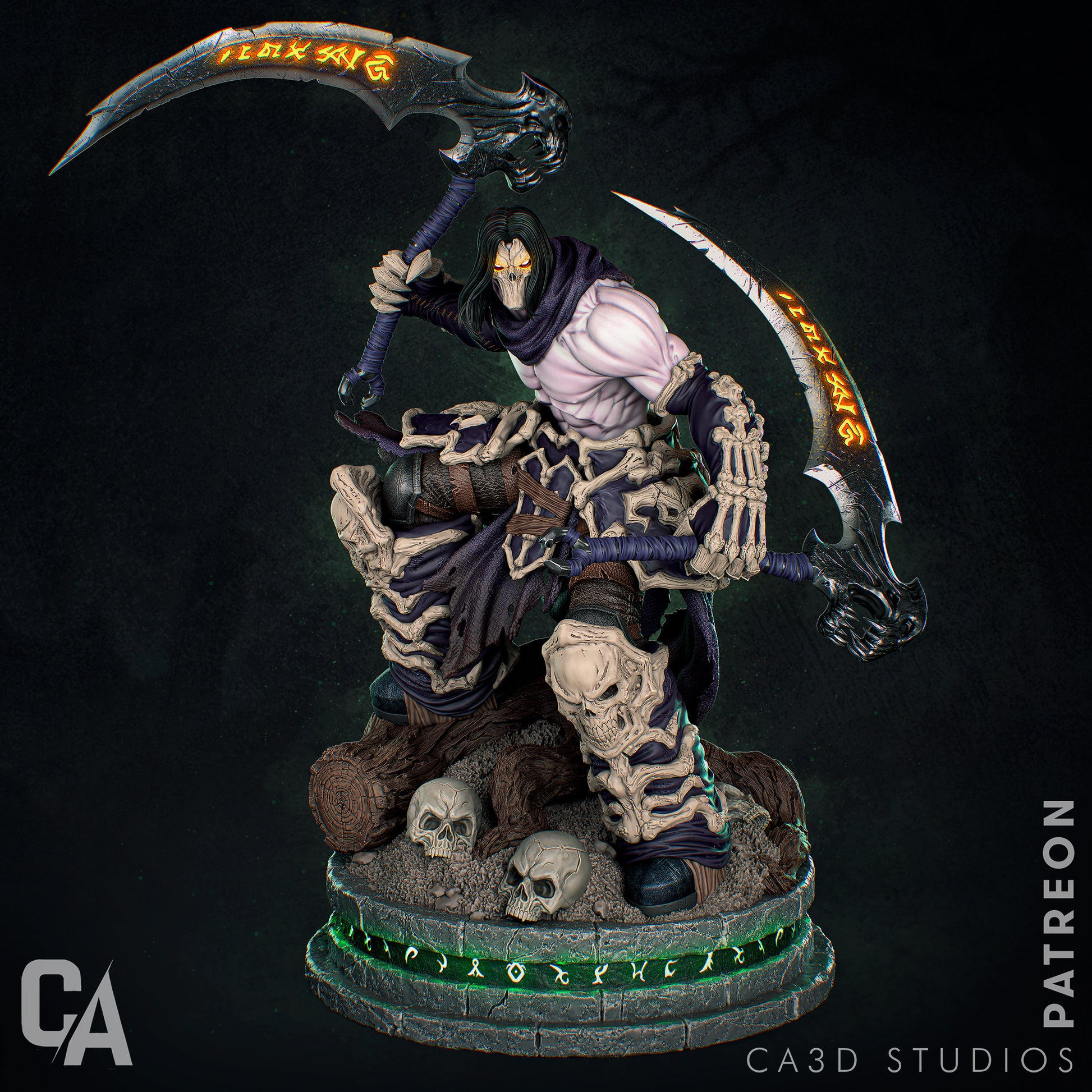 1:12 Horseman Death | Resin Garage Kit Game Fan Art | CA 3D Studios