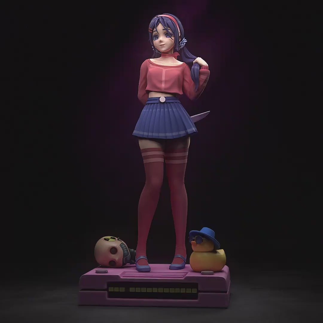 Crazy Mita | Resin Garage Kit Sculpture Anime Video Game Fan Art Statue | h3LL creator