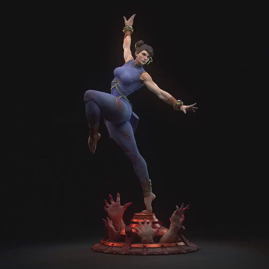 Martial Artist | Resin Garage Kit Sculpture Anime Video Game Fan Art Statue | h3LL creator