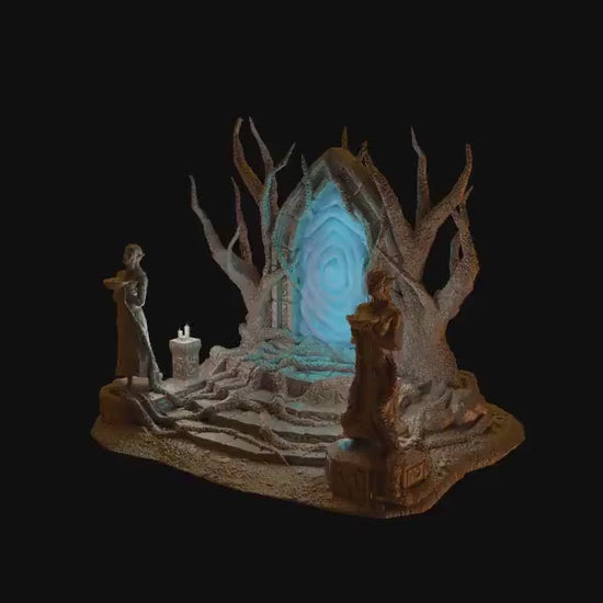 Elven Portal | 28mm Scale Model Terrain | D&D TTRPG Playable 3D Printed Building | MiniatureLand