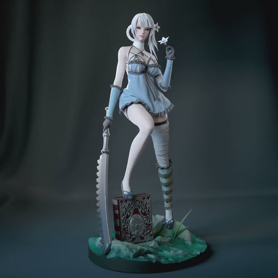 Angry Librarian | Resin Garage Kit Sculpture Anime Video Game Fan Art Statue | Bulkamancer Sculpts