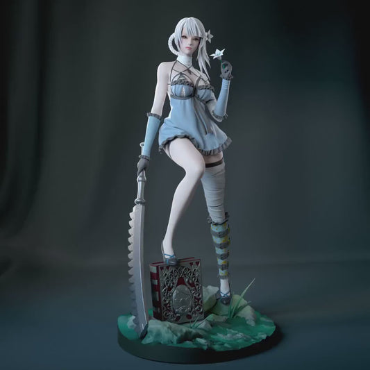 Angry Librarian | Resin Garage Kit Sculpture Anime Video Game Fan Art Statue | Bulkamancer Sculpts