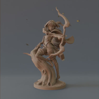 High Elf Archer | Resin Garage Kit Sculpture Anime Video Game Fan Art Statue | Bulkamancer Sculpts