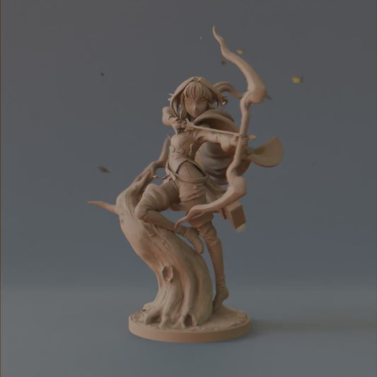 High Elf Archer | Resin Garage Kit Sculpture Anime Video Game Fan Art Statue | Bulkamancer Sculpts