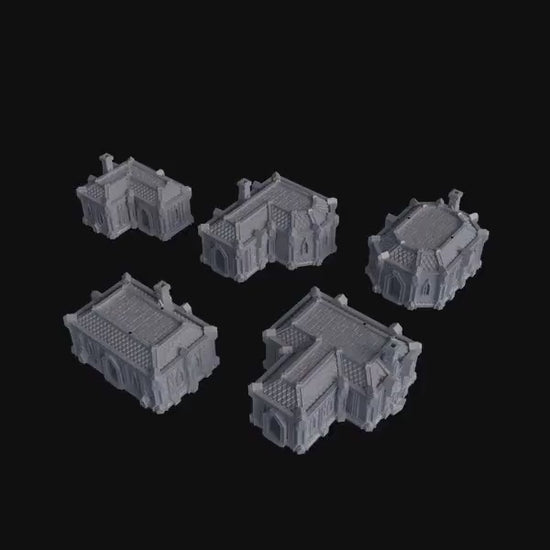 Dwarf Houses | 28mm Scale Model Terrain | D&D TTRPG Playable 3D Printed Building | MiniatureLand