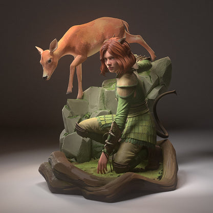 1:12 Emerald Protector | Resin Garage Kit Figure Movie D&D Fan Art | h3LL creator