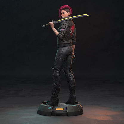 1:10 Cyber Rebel Female | Resin Garage Kit Figure Game Fan Art | h3LL creator