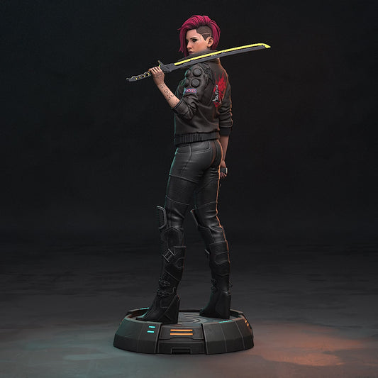 1:10 Cyber Rebel Female | Resin Garage Kit Figure Game Fan Art | h3LL creator