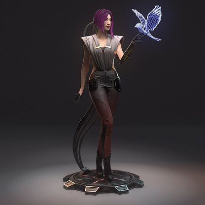 1:12 Digital Dove | Resin Garage Kit Figure Game Fan Art | h3LL creator