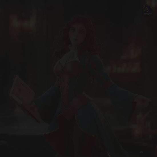 Red-Haired Enchantress | Resin Garage Kit Sculpture Anime Video Game Fan Art Statue | Bulkamancer Sculpts