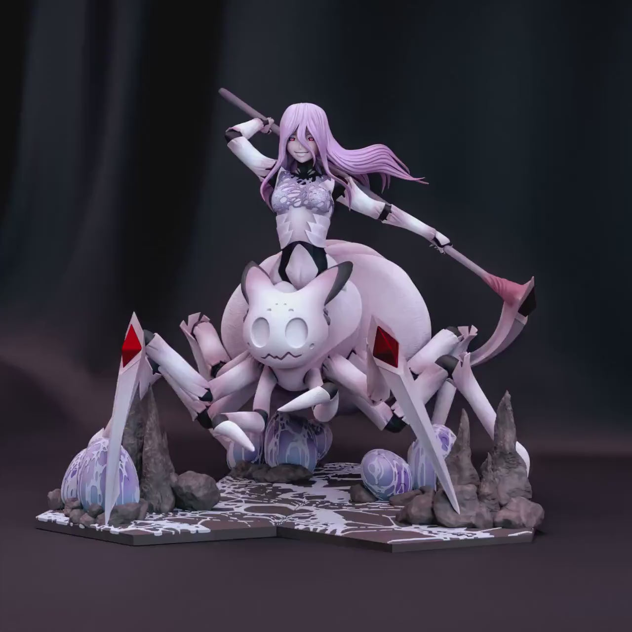 Arachne and Her Children | Resin Garage Kit Sculpture Anime Video Game Fan Art Statue | Bulkamancer Sculpts