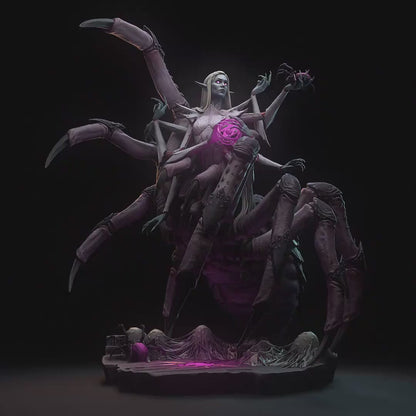 Queen of Spiders | Resin Garage Kit Sculpture Anime Video Game Fan Art Statue | h3LL creator