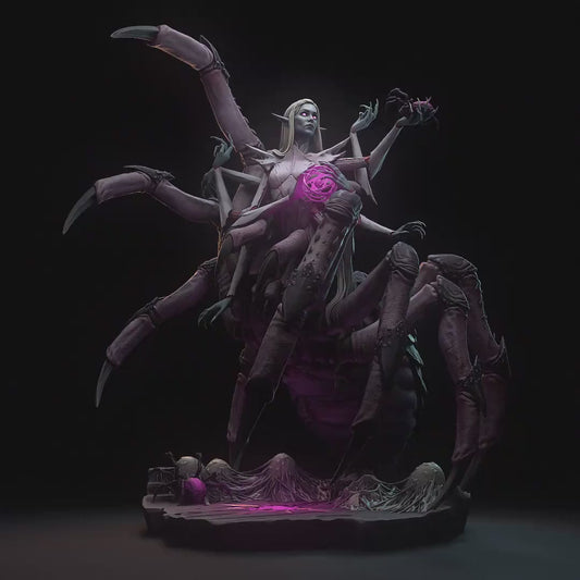 Queen of Spiders | Resin Garage Kit Sculpture Anime Video Game Fan Art Statue | h3LL creator