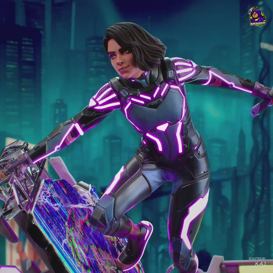 Cyber Ninja | Resin Garage Kit Sculpture Anime Video Game Fan Art Statue | Bulkamancer Sculpts