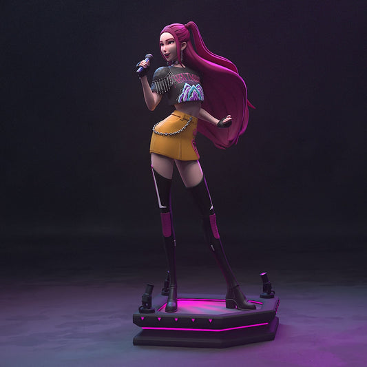 1:12 Pink Punk Popstar | Resin Garage Kit Figure Game Fan Art | h3LL creator