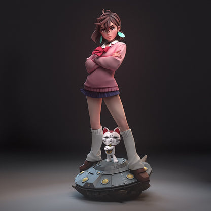 1:12 Telekinetic Girl | Resin Garage Kit Figure Game Fan Art | h3LL creator