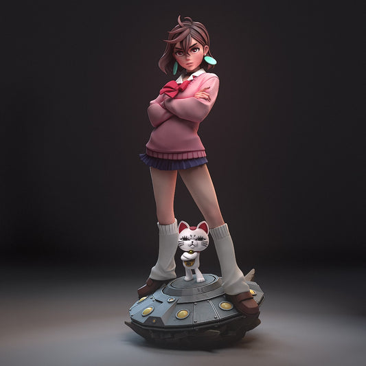 1:12 Telekinetic Girl | Resin Garage Kit Figure Game Fan Art | h3LL creator