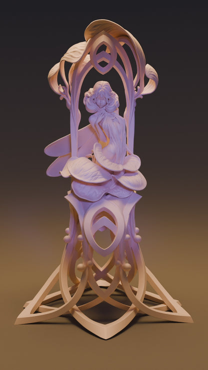 Naimh of the Aurum Realm, Beautiful Faeries | Resin Garage Kit Pin Up Figure Statue | Blackthorn Miniatures