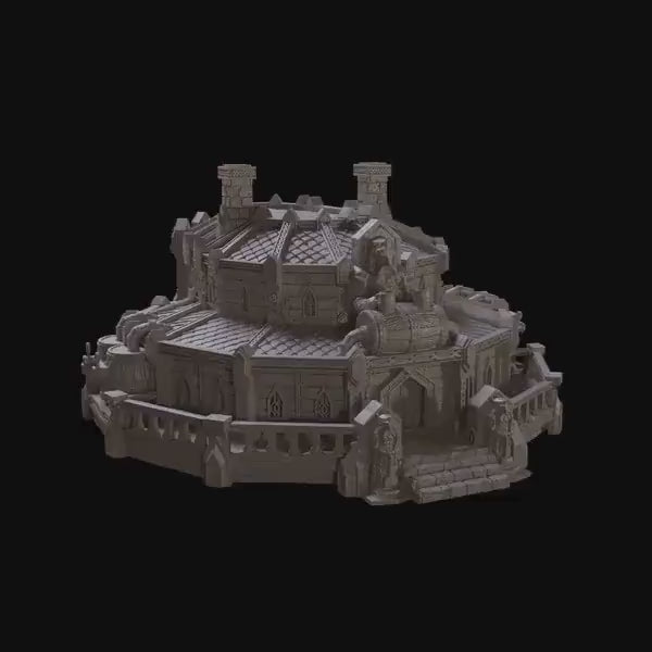 Dwarf Tavern | 28mm Scale Model Terrain | D&D TTRPG Playable 3D Printed Building | MiniatureLand