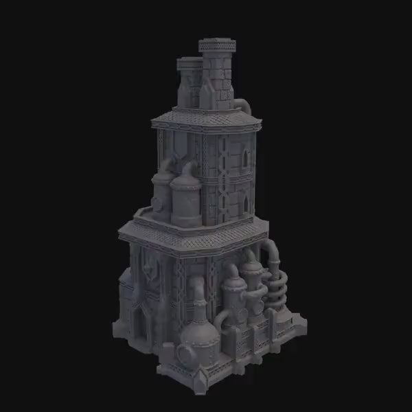 Dwarf Alchemist Shop | 28mm Scale Model Terrain | D&D TTRPG Playable 3D Printed Building | MiniatureLand