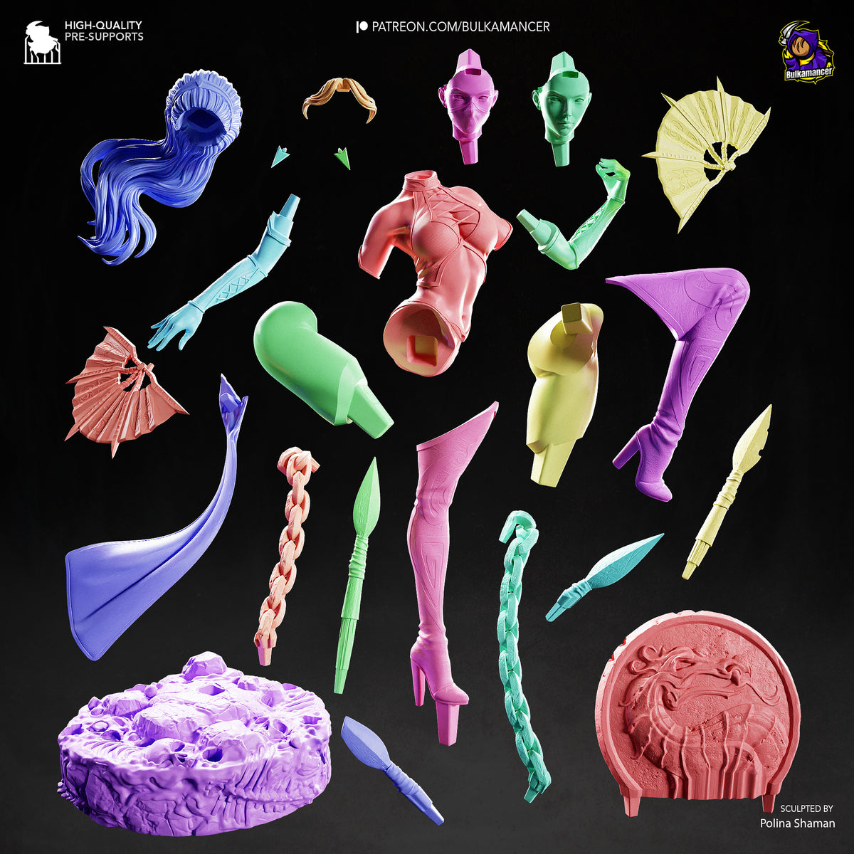 Princess Champion | Resin Garage Kit Figure | Bulkamancer Sculpts