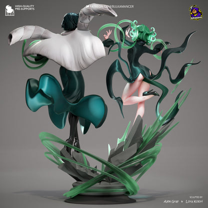 Psychic Duo | Resin Garage Kit Figure Game Fan Art | Bulkamancer Sculpts