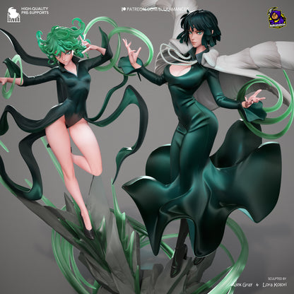 Psychic Duo | Resin Garage Kit Figure Game Fan Art | Bulkamancer Sculpts
