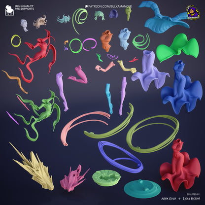 Psychic Duo | Resin Garage Kit Figure Game Fan Art | Bulkamancer Sculpts