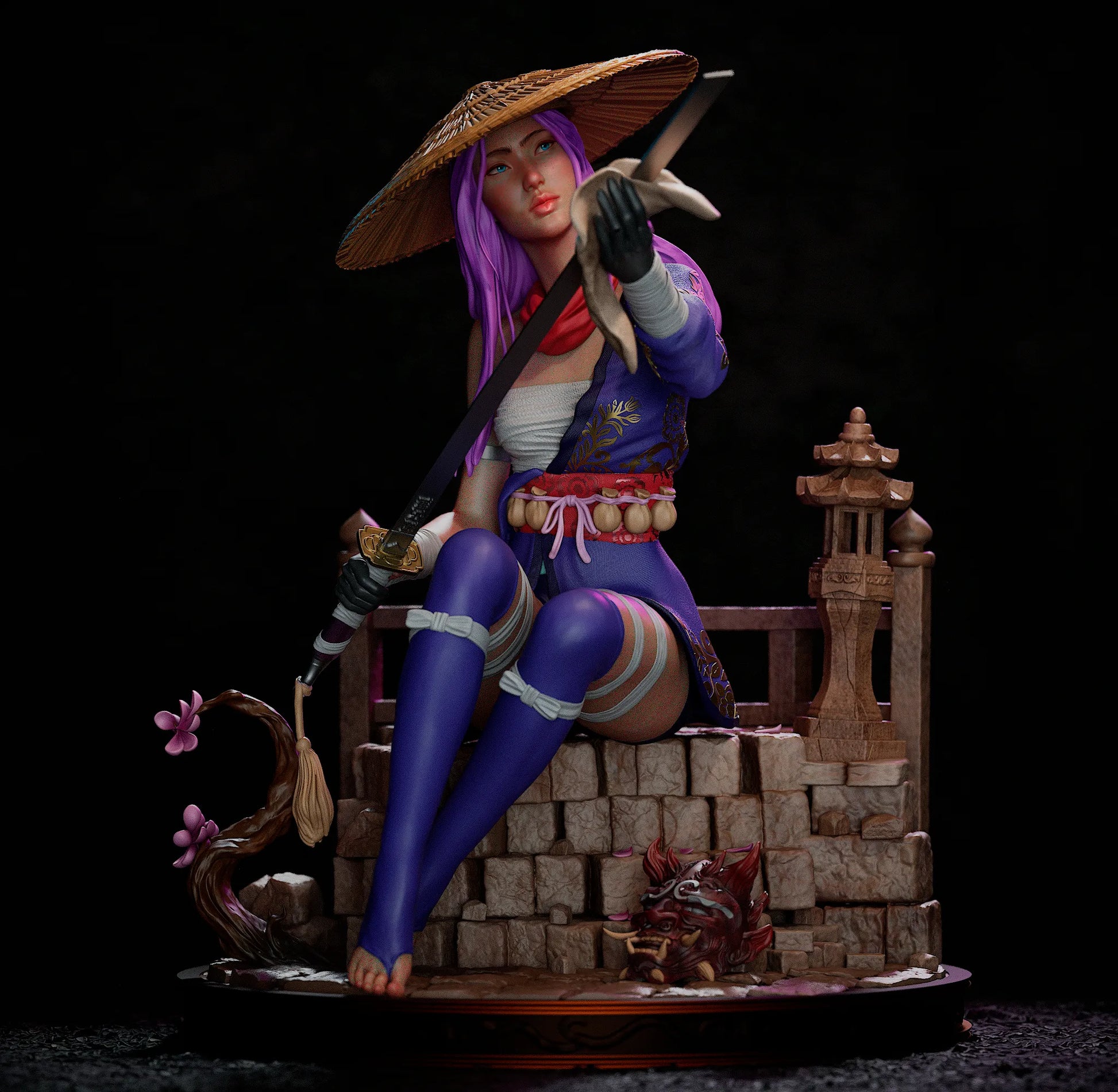 1:12 Psychic Assassin at Rest | 3D Printed Resin Garage Kit Figure | CA 3D Studios