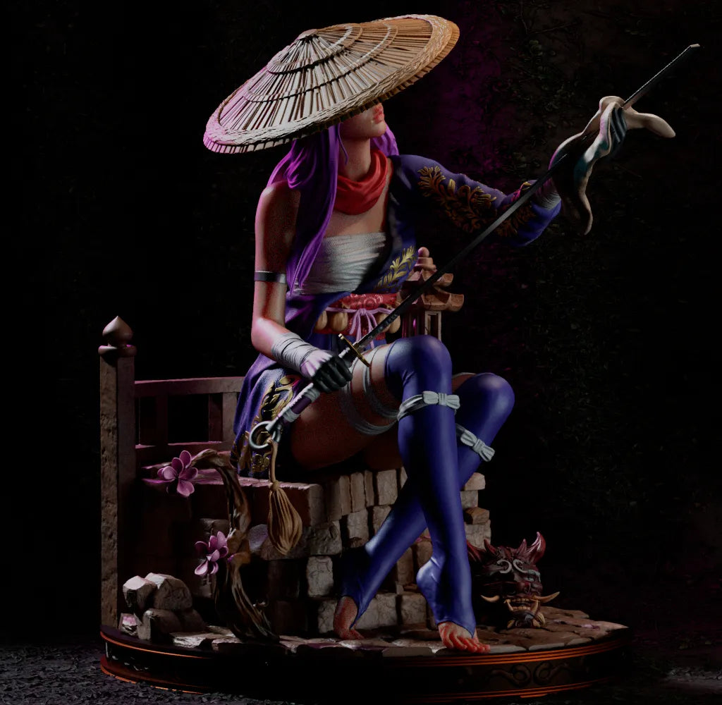 1:12 Psychic Assassin at Rest | 3D Printed Resin Garage Kit Figure | CA 3D Studios