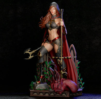 1:12 Battle Priestess | 3D Printed Resin Garage Kit Figure | CA 3D Studios