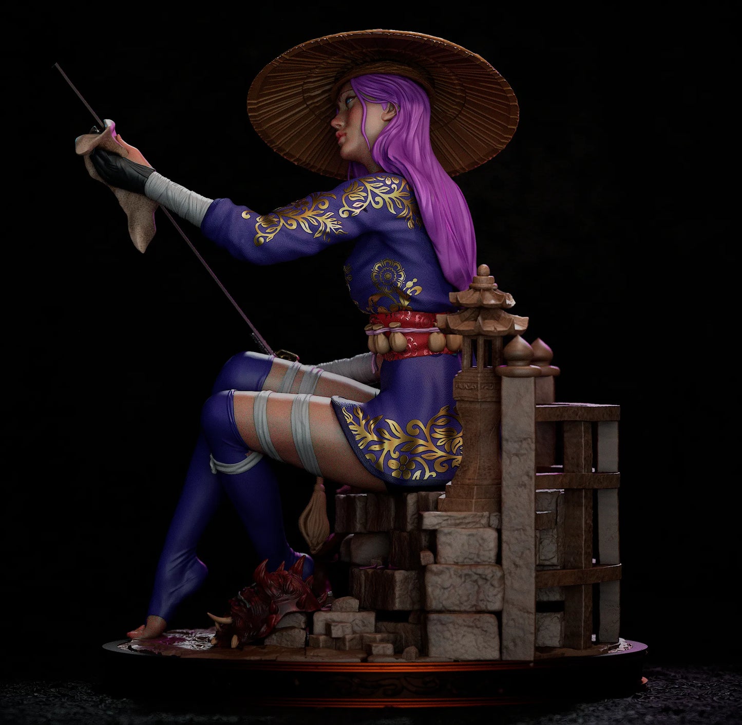 1:12 Psychic Assassin at Rest | 3D Printed Resin Garage Kit Figure | CA 3D Studios