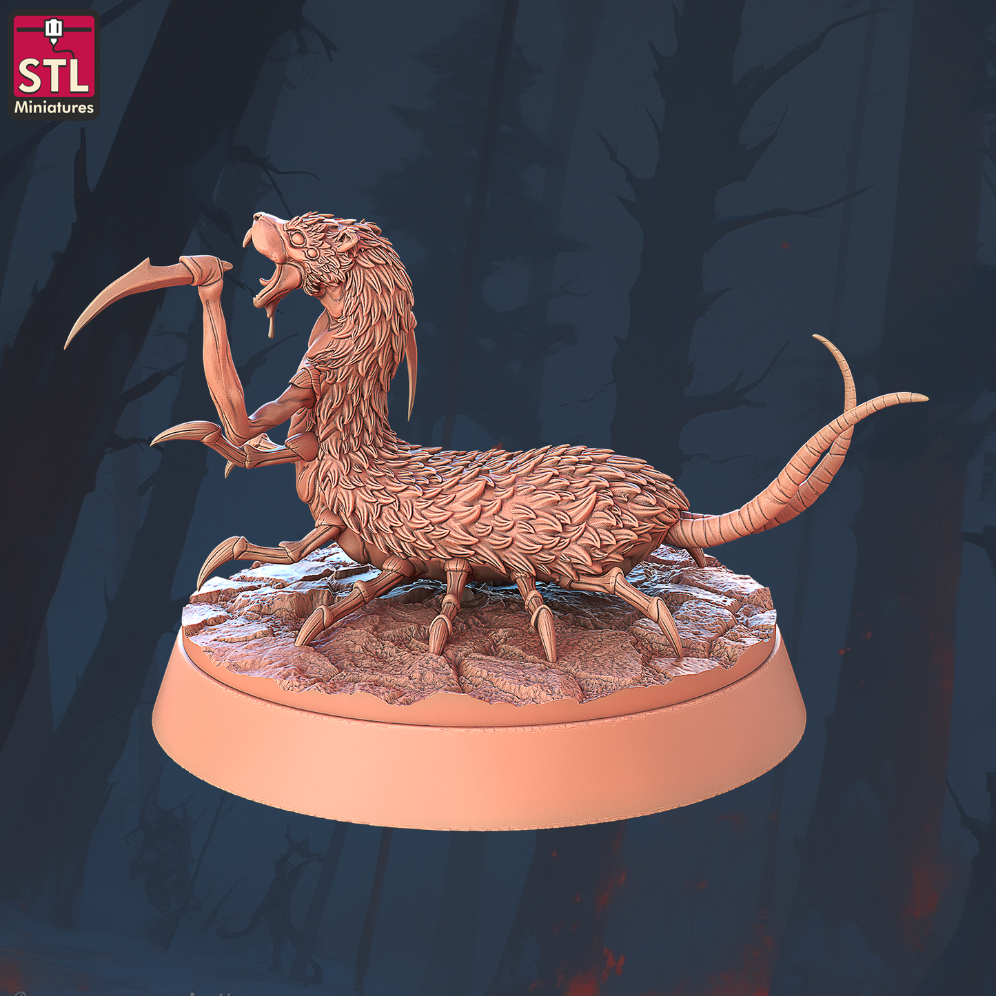 Amplipedes | Tabletop Scale | D&D TTRPG Miniature | STL Miniatures