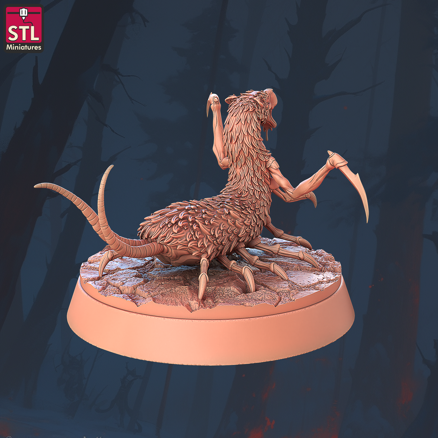 Amplipedes | Tabletop Scale | D&D TTRPG Miniature | STL Miniatures