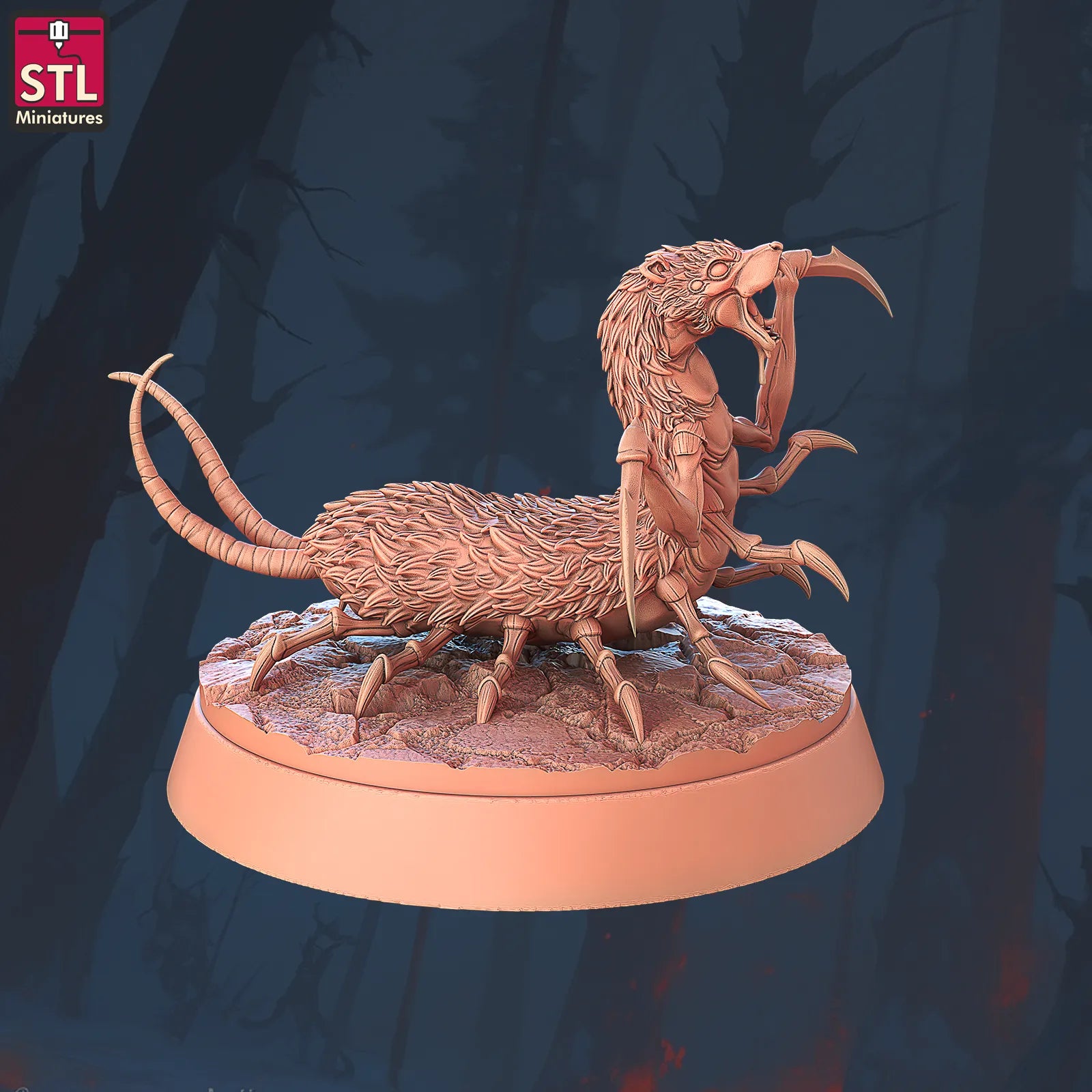 Amplipedes | Tabletop Scale | D&D TTRPG Miniature | STL Miniatures