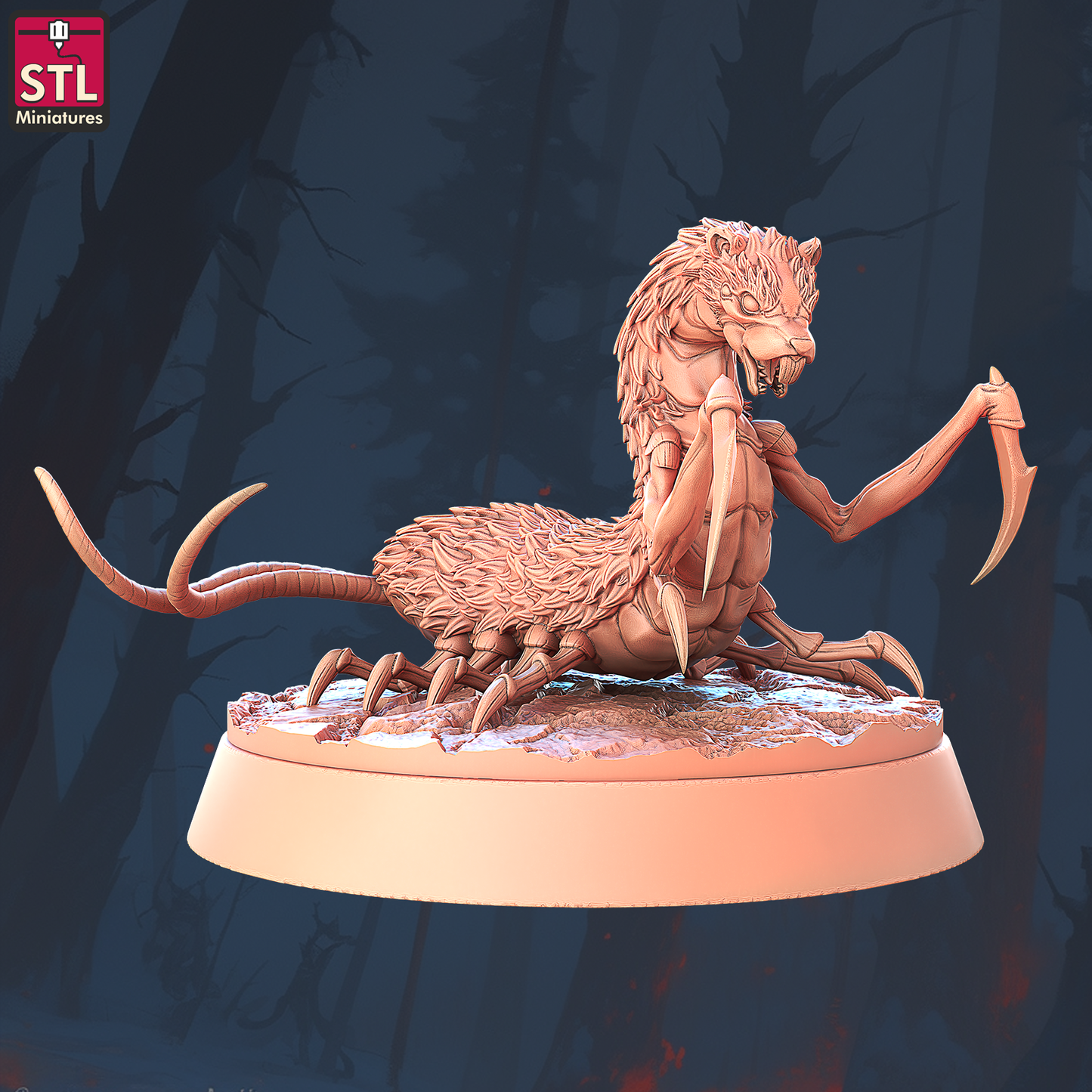 Amplipedes | Tabletop Scale | D&D TTRPG Miniature | STL Miniatures