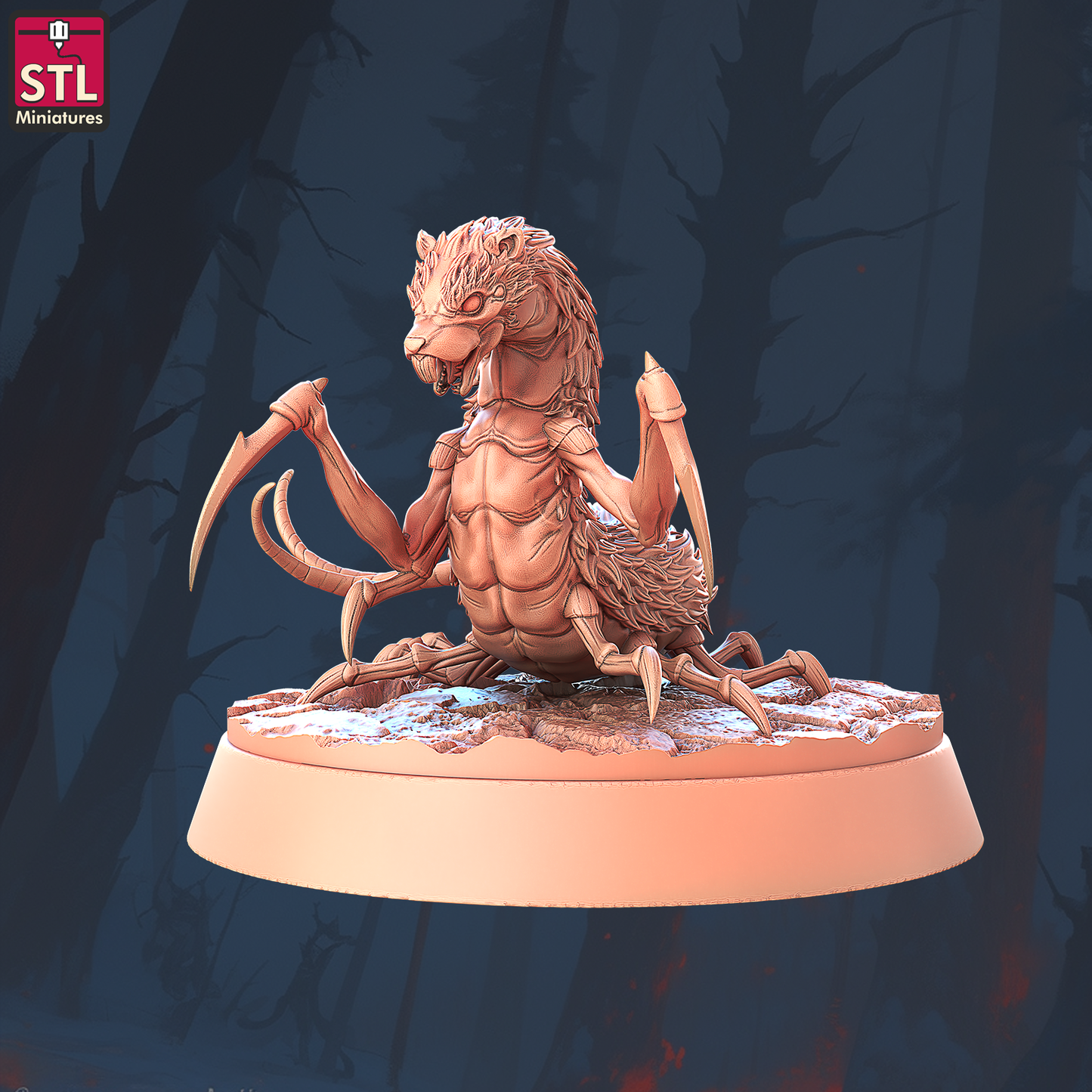 Amplipedes | Tabletop Scale | D&D TTRPG Miniature | STL Miniatures
