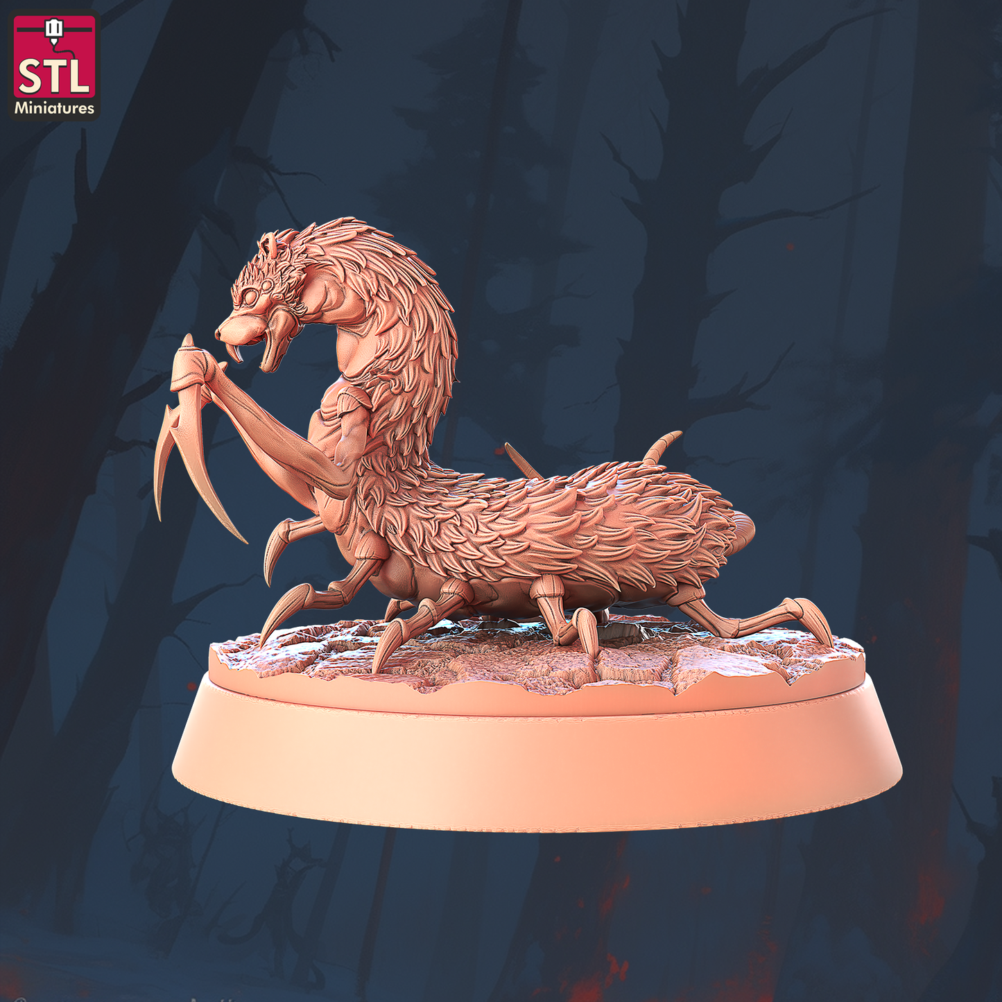 Amplipedes | Tabletop Scale | D&D TTRPG Miniature | STL Miniatures