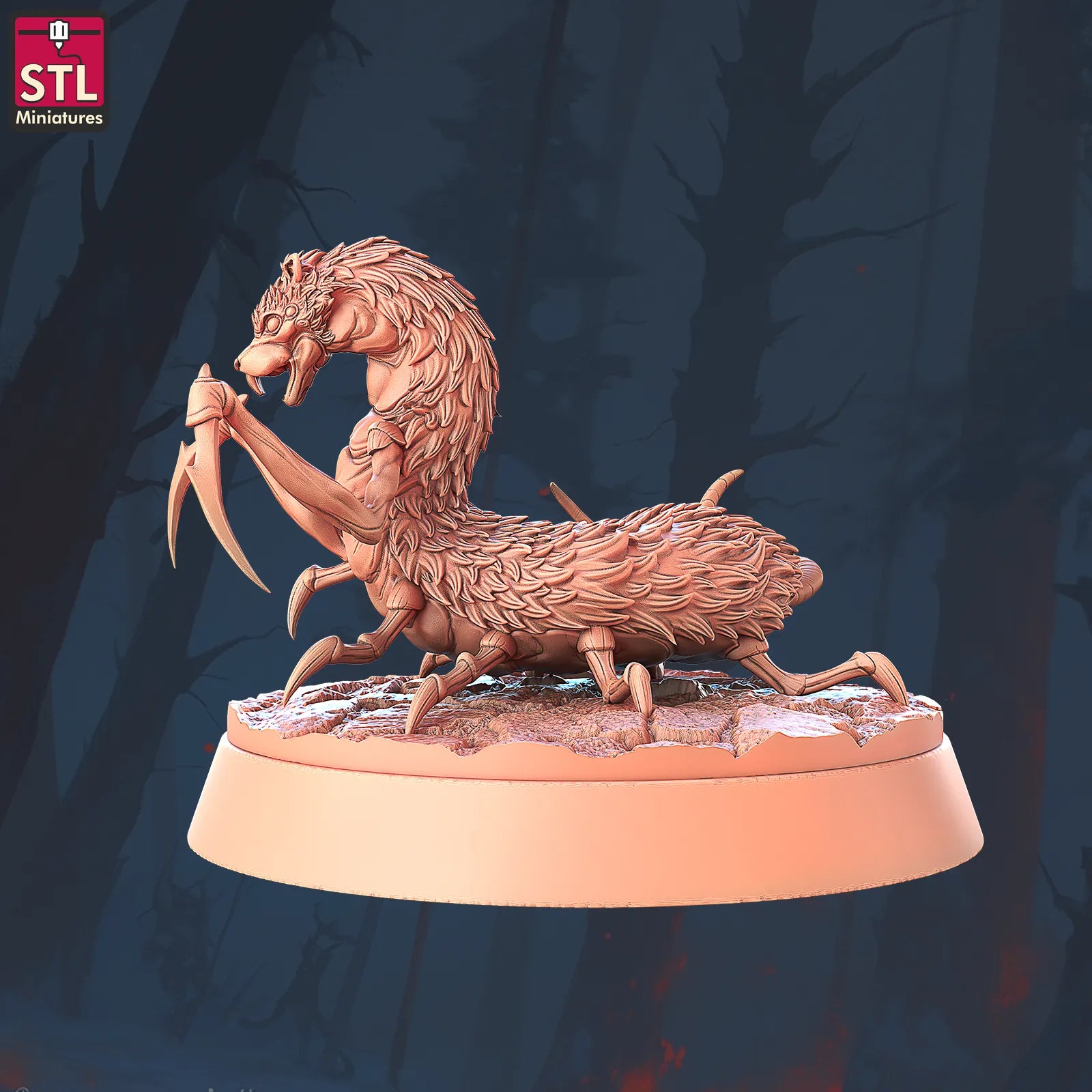 Amplipedes | Tabletop Scale | D&D TTRPG Miniature | STL Miniatures