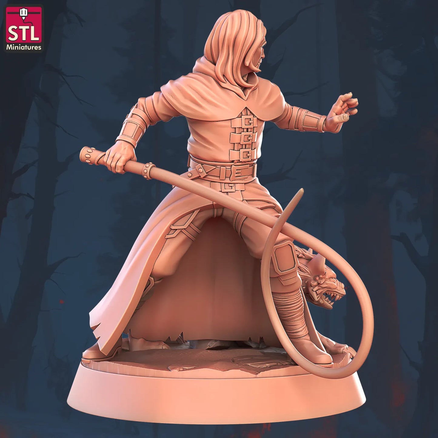 Animal Tamer NPC Set | Tabletop Scale | D&D TTRPG Miniature | STL Miniatures