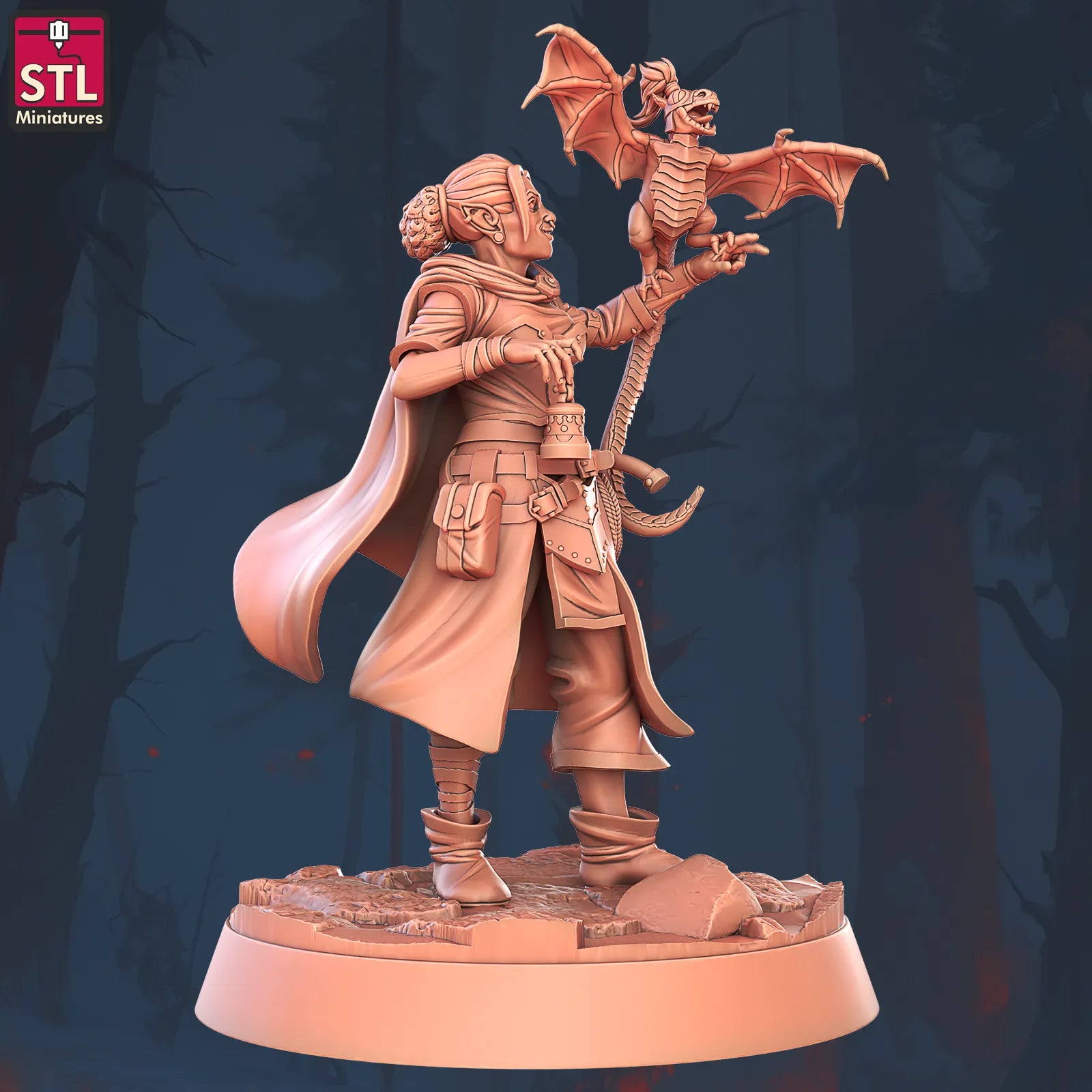 Animal Tamer NPC Set | Tabletop Scale | D&D TTRPG Miniature | STL Miniatures