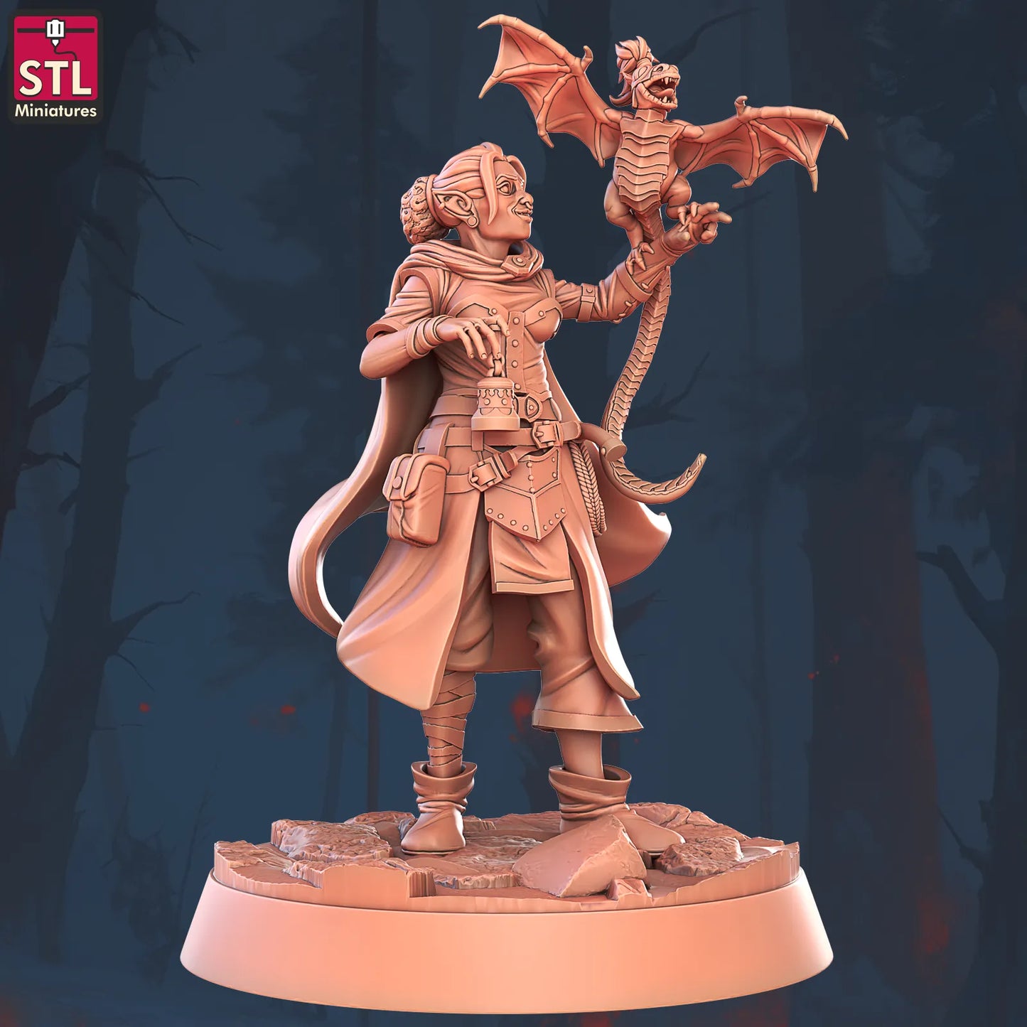 Animal Tamer NPC Set | Tabletop Scale | D&D TTRPG Miniature | STL Miniatures